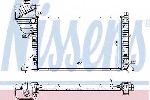 Радіатор основний 62519A NISSENS