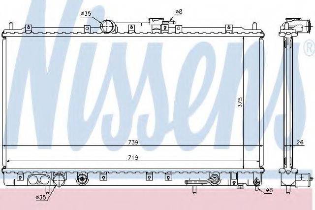 Радіатор 62869A NISSENS
