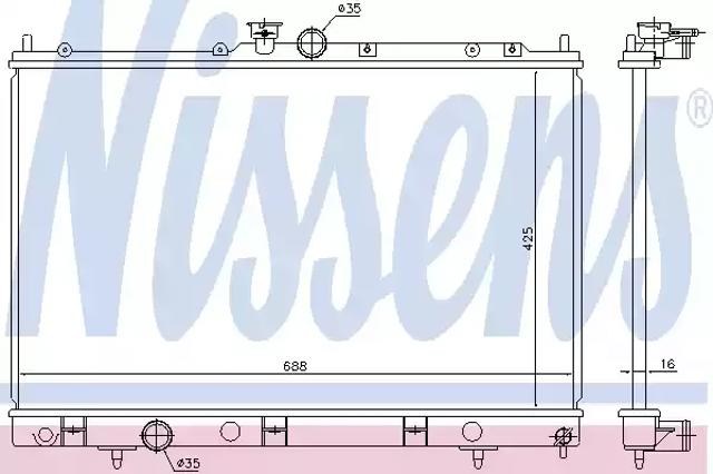 Радіатор 628964 NISSENS