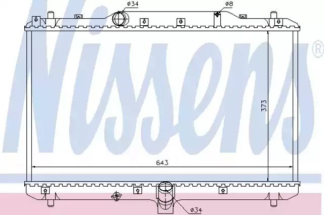Система охолодження двигуна 64198 NISSENS