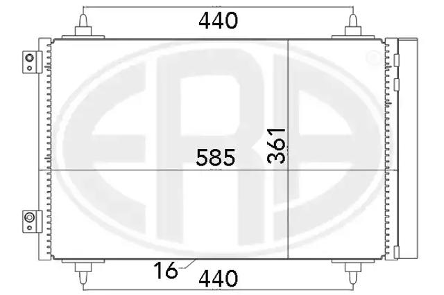 Конденсер 667016 ERA