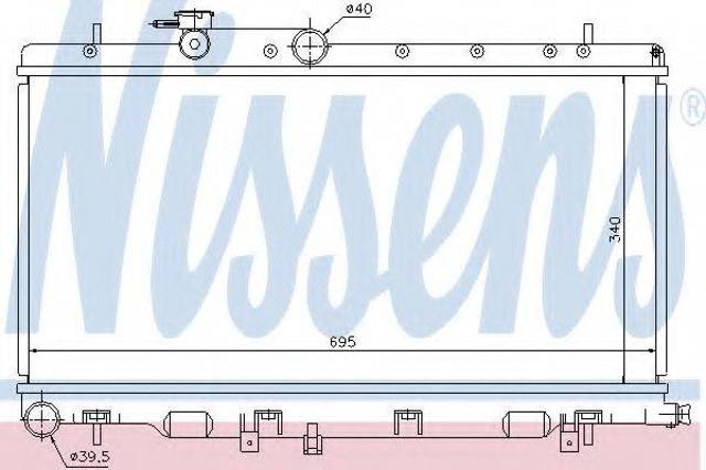 Радіатор основний 67708 NISSENS