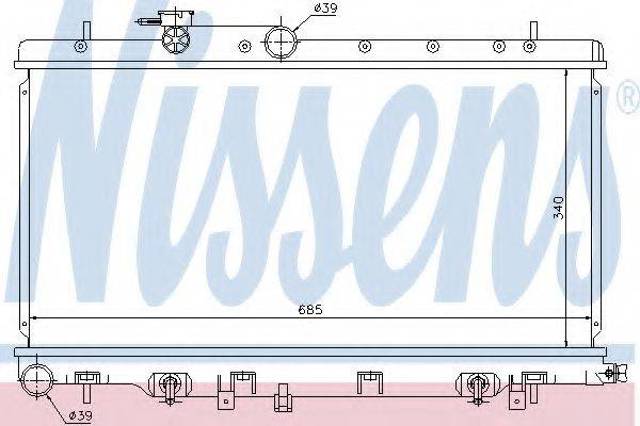 Радіатор Субару Імпреза II