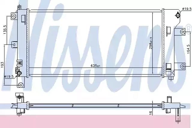 Система охолодження двигуна 68773 NISSENS