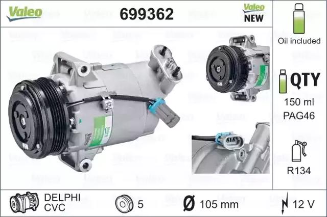 Компресор холодоагенту 699362 VALEO