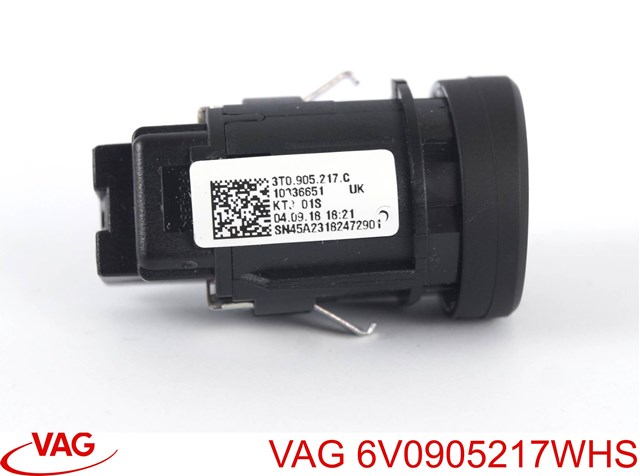 Кнопка запуску двигуна 6V0905217WHS VAG