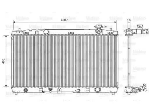 Радіатор системи охолодження 701595