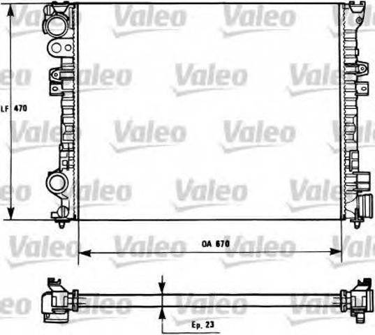 Радіатор основний 731166 VALEO