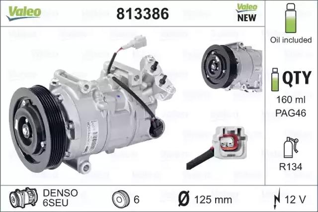 Компресор кондиціонера 813386 VALEO