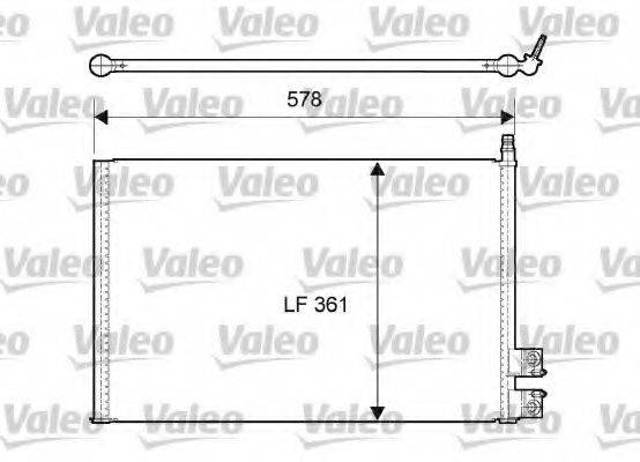 Конденсатор кондиціонера 814083 VALEO