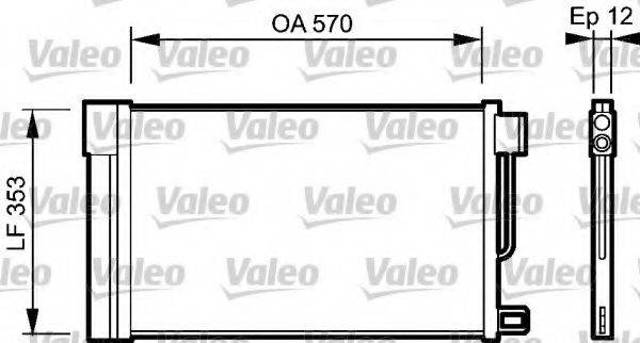 Радіатор охолодження кондиціонера 818193 VALEO