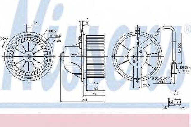 Електромотор пічки 87068 NISSENS