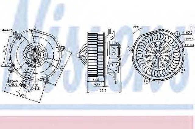 Електромотор пічки 87103 NISSENS