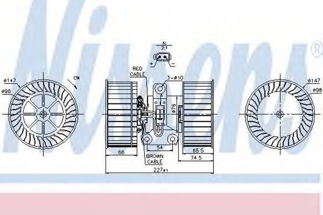 Моторчик пічки 87114 NISSENS