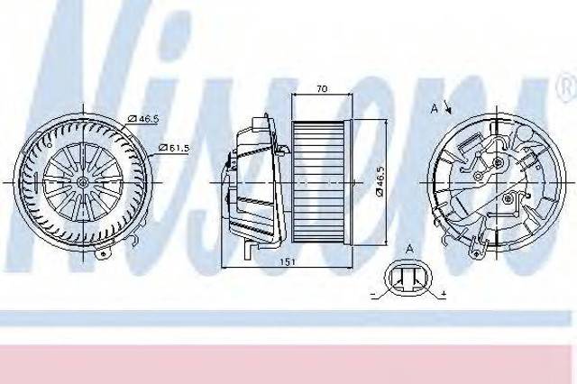 Вентилятор грубки 87127 NISSENS
