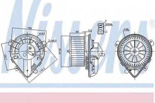 Електромотор пічки 87179 NISSENS