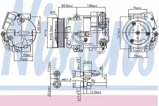 Насос кондиціонера 890058 NISSENS