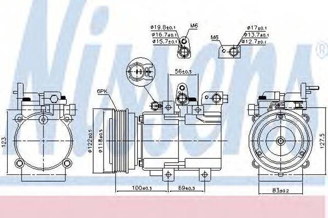 Компресор холодоагенту 890130 NISSENS