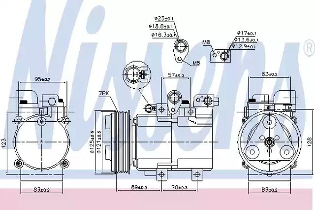 Компресор кліматичної установки Хендай H-1 STAREX Starex
