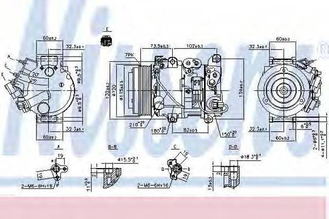 Компресор кондиціонера 890158 NISSENS