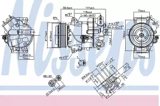 Насос кондиціонера 890263 NISSENS