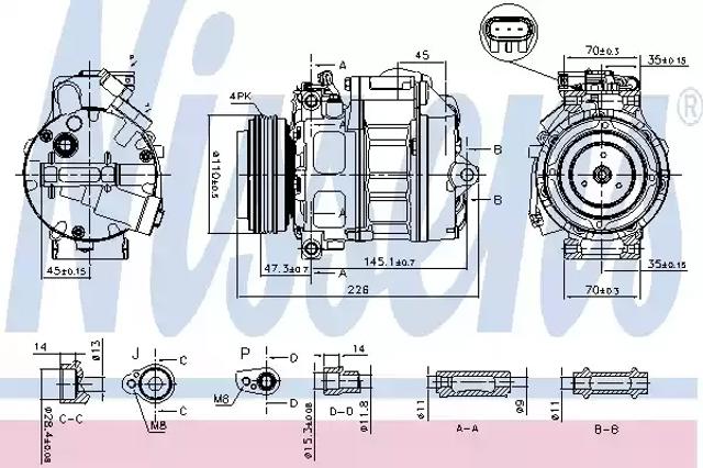 Компресор кліматичної установки 890329 NISSENS