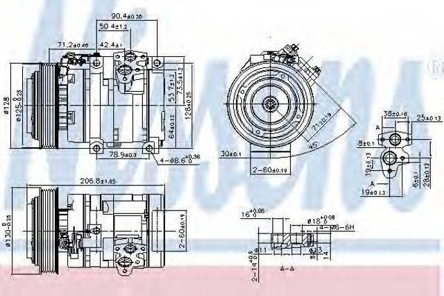 Компресор кондиціонера Geely Emgrand EC7