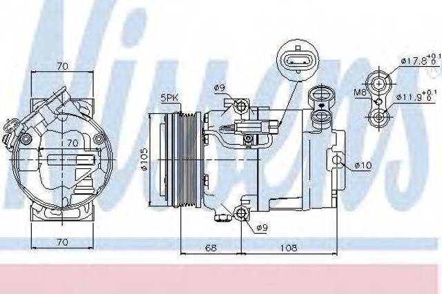 Насос кондиціонера 89050 NISSENS