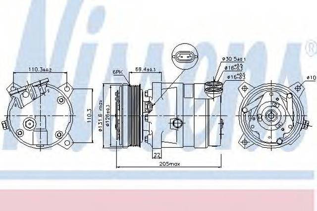 Компресор холодоагенту 89058 NISSENS