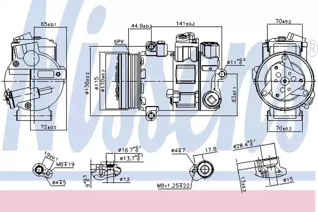 Компресор холодоагенту 890645 NISSENS