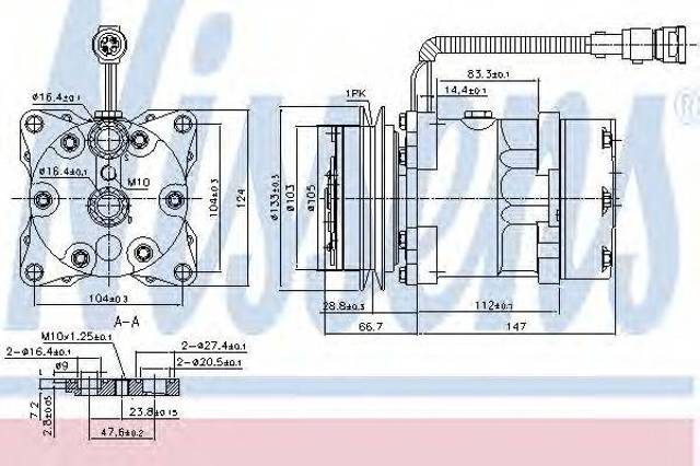 Насос кондиціонера 89078 NISSENS
