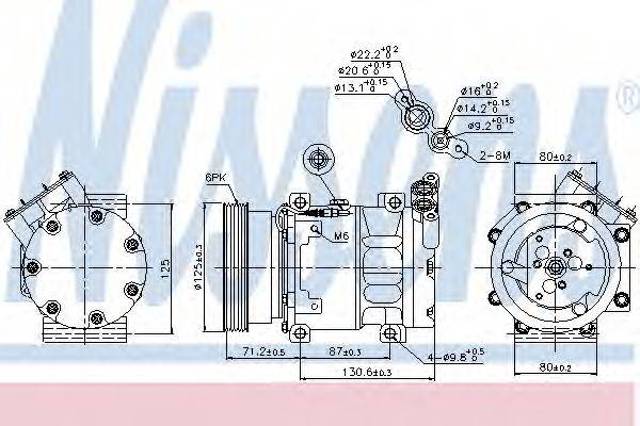 Компресор холодоагенту 89148 NISSENS