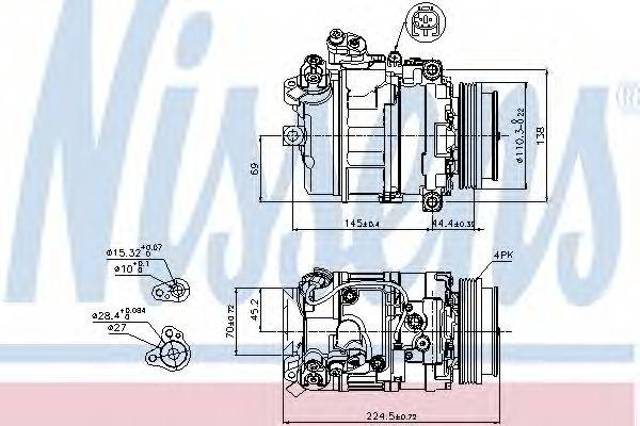 Насос кондиціонера 89199 NISSENS