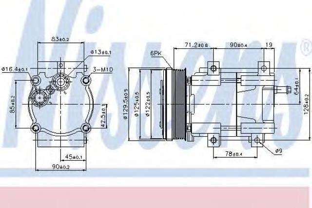 Компресор холодоагенту 89205 NISSENS