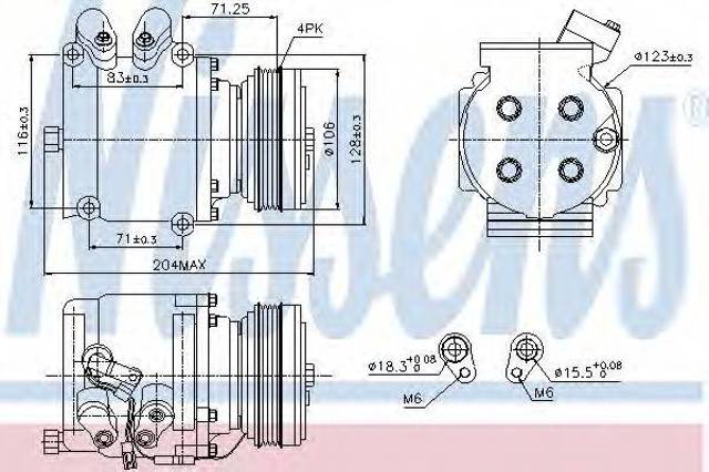 Компресор холодоагенту Хонда Цівік VI