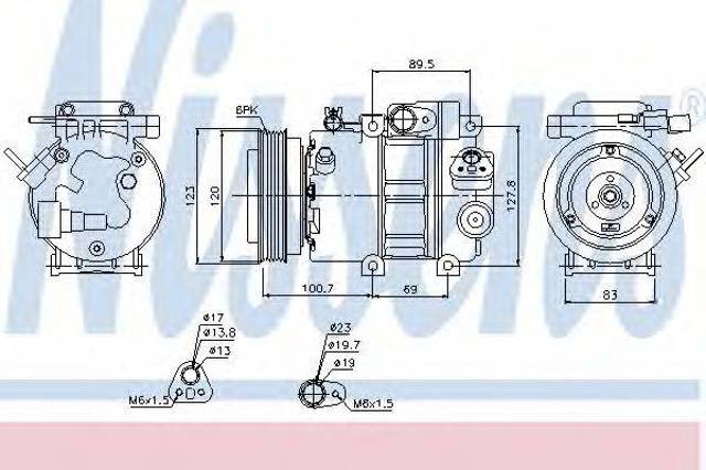 Компресор кліматичної установки Hyundai Grandeur