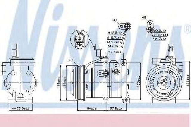 Компресор холодоагенту 89533 NISSENS