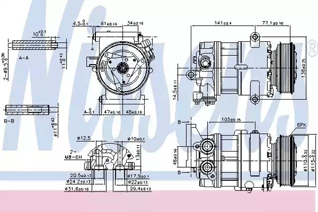 Компресор холодоагенту 89590 NISSENS
