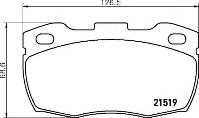 Гальмівні колодки 8DB355005861 HELLA