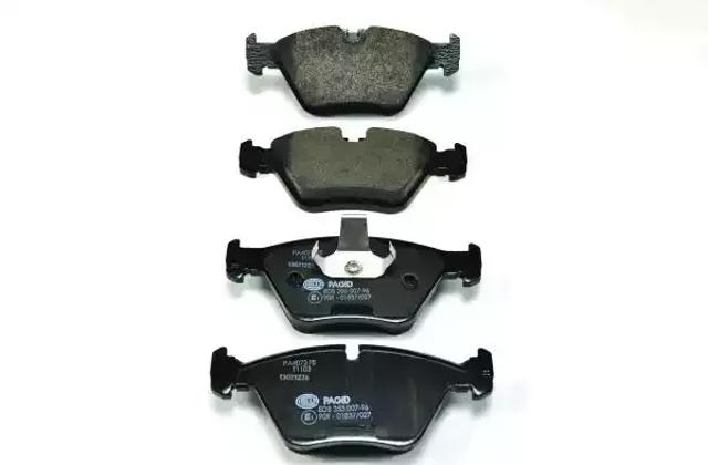 Колодки гальмівні дискові комплект 8DB355007961 HELLA