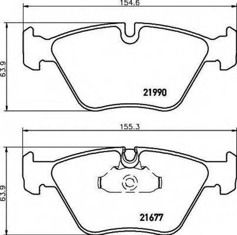 Тормозні колодки 8DB355010711 HELLA