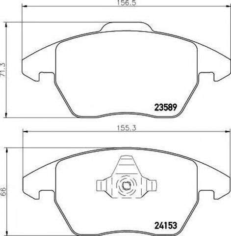 Передні гальмівні колодки 8DB355011811 HELLA
