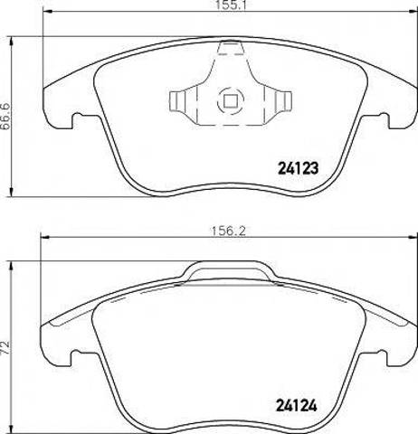 Гальмівні колодки 8DB355012891 HELLA