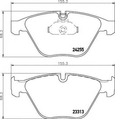 Колодки передні 8DB355013931 HELLA