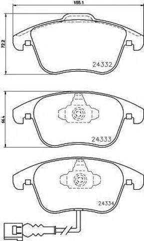 Гальмівні колодки 8DB355014031 HELLA