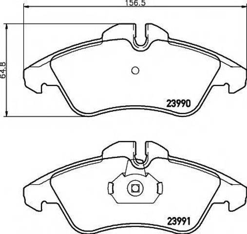Колодки передні 8DB355014481 HELLA