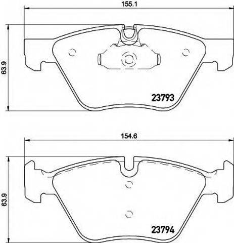 Колодки передні 8DB355015031 HELLA
