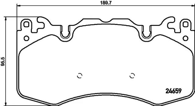 Колодки гальмівні дискові комплект 8DB355016151 HELLA