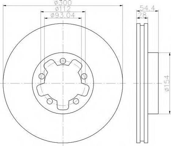 Ротор гальмівний 8DD355113281 HELLA