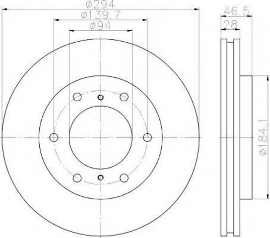 Ротор гальмівний 8DD355115731 HELLA